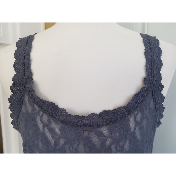 Vintage Hanky Panky Gray Lace Camisole - Picture 10 of 16